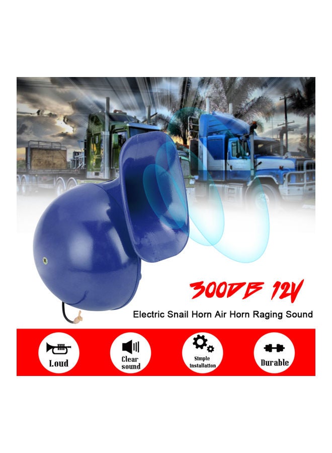 Generic Loud 110DB 8V  Electric Snail Horn Air Horn Raging Sound For Car Motorcycle Truck Boat Crane - Image 2