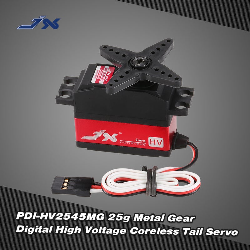 JX PDI-HV2545MG Metal Gear Digital Cordless Servo For RC 450 500 Helicopter 6 x 3.3 x 6cm - Image 1
