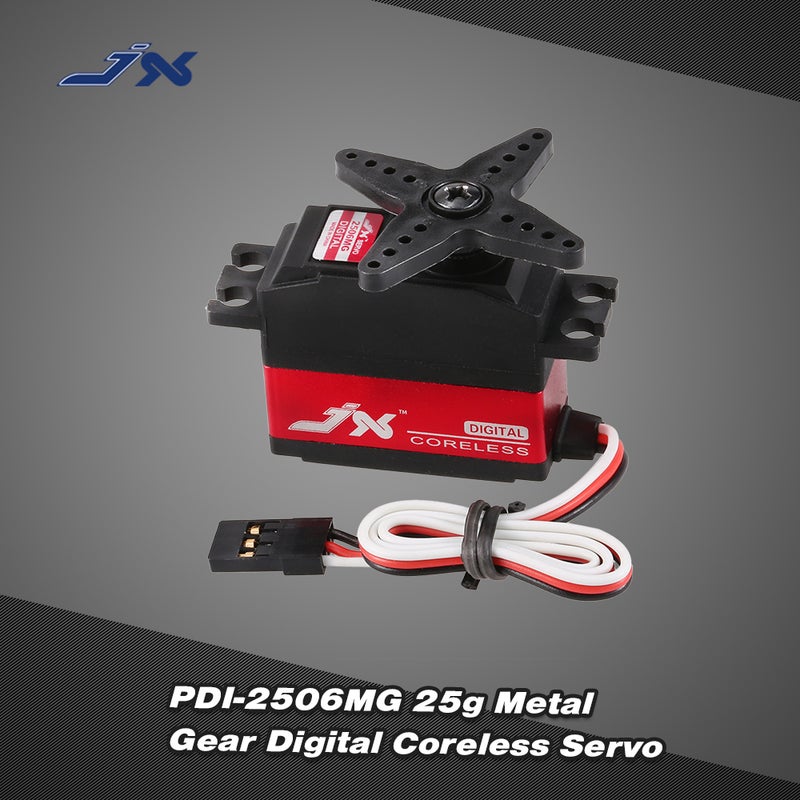 JX PDI-2506MG Metal Gear Digital Coreless Servo For RC 450 500 Helicopter 6 x 3.3 x 6cm - Image 1