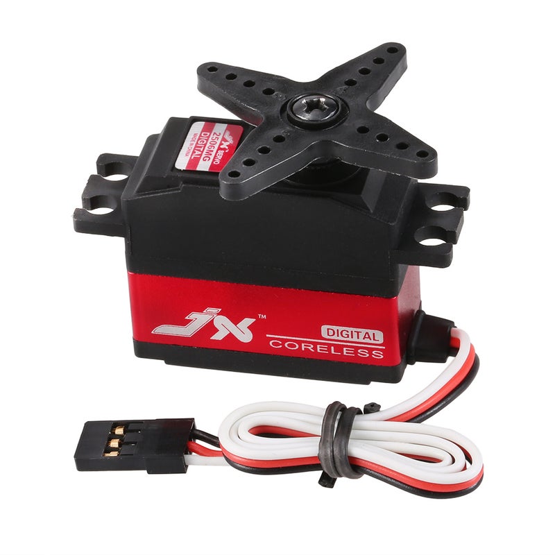 JX PDI-2506MG Metal Gear Digital Coreless Servo For RC 450 500 Helicopter 6 x 3.3 x 6cm - Image 4