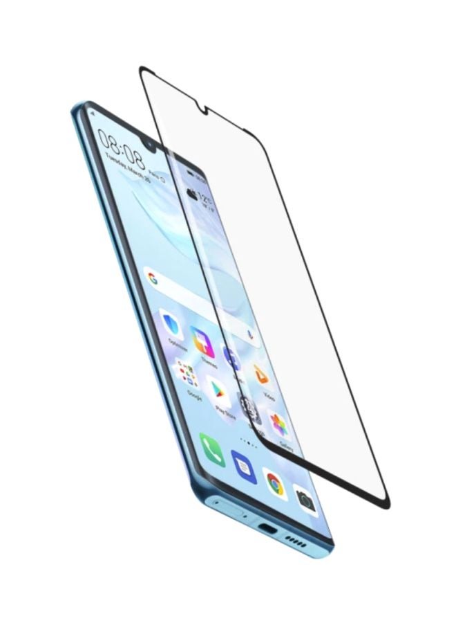 LOGIIX Tempered Glass Screen Protector For Huawei P30 Pro Black/Clear 
