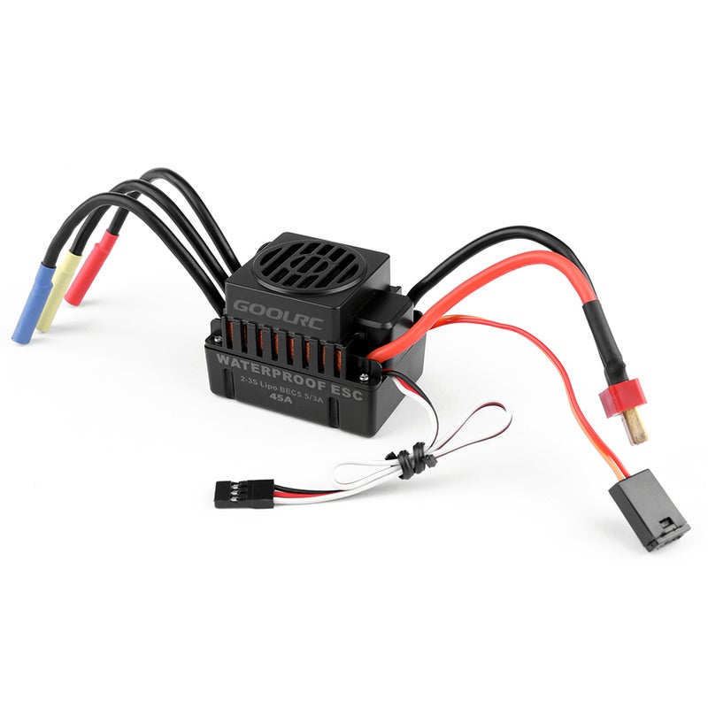 GoolRC - 3650 4370KV 4 Poles 45A Sensorless Brushless Motor And ESC 10 x 6 x 8cm - Image 1