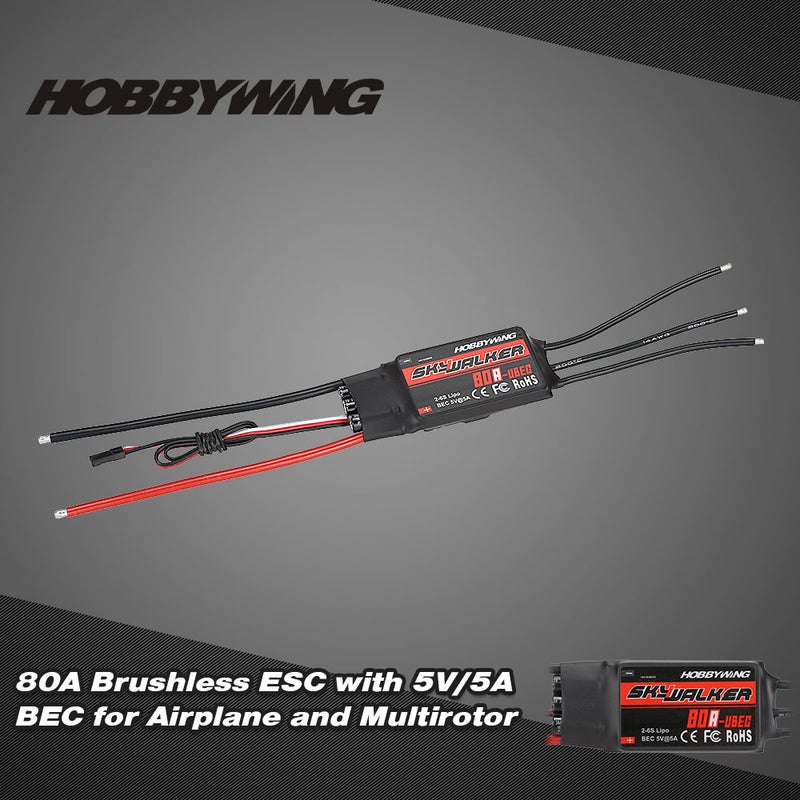 Brushless ESC 5V/5A BEC For Airplane 13.5 x 2 x 9cm - v1603971372/N41399244A_1