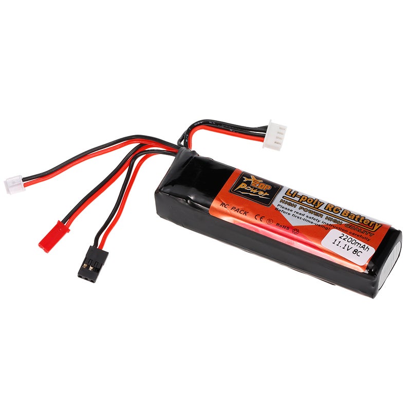Generic - High Quality 11.1V 2200mAh LiPo Battery For Futaba/JR Walkera 10 x 2 x 10cm - Image 1