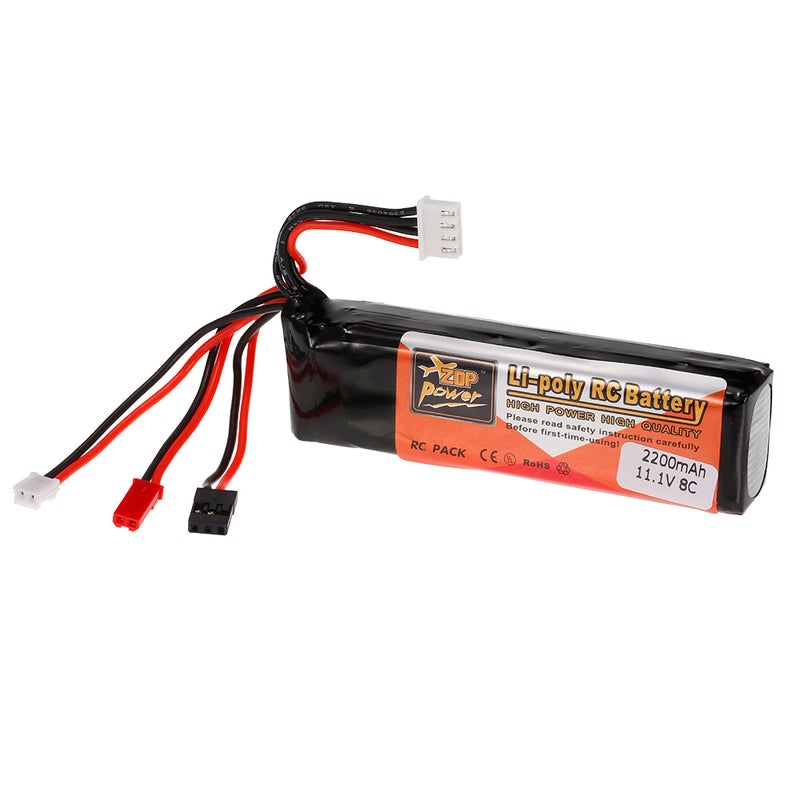 Generic - High Quality 11.1V 2200mAh LiPo Battery For Futaba/JR Walkera 10 x 2 x 10cm - Image 1