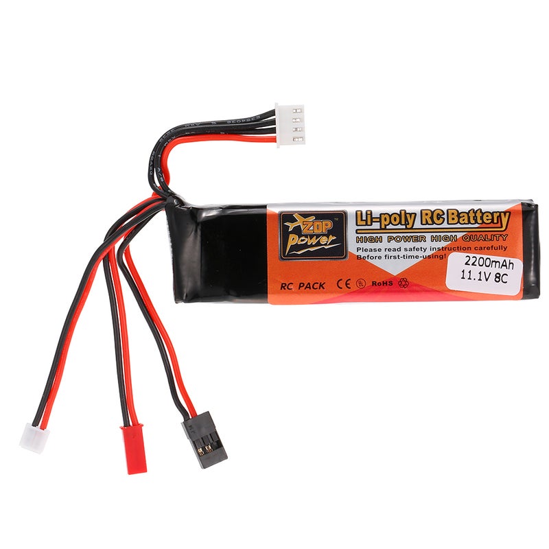 Generic - High Quality 11.1V 2200mAh LiPo Battery For Futaba/JR Walkera 10 x 2 x 10cm - Image 1