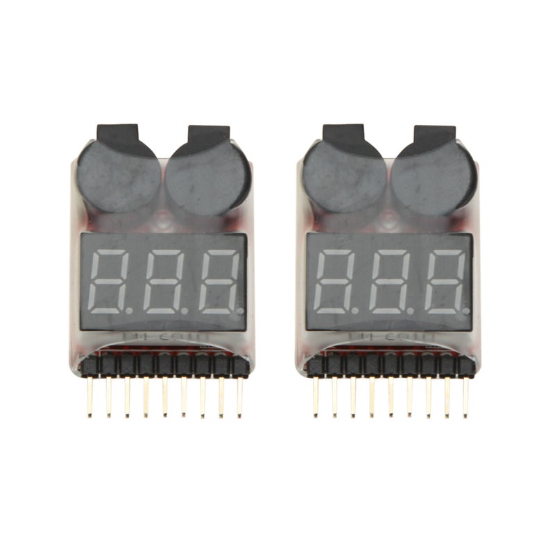null - 5-Piece 1-8S Indicator RC Li-ion Lipo Battery Tester Set 9 x 4 x 5cm - Image 1