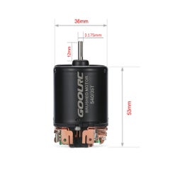 GoolRC 540 35T 4 Poles Brushed Motor And 60A Waterproof ESC 10.2 x 6 x 8cm  - Image 4