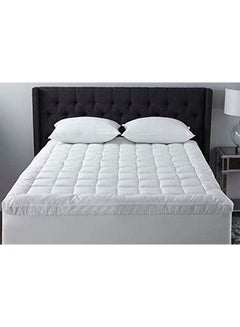 Generic Soft Mattress Topper Microfiber White 160x200x5cm  - Image 1