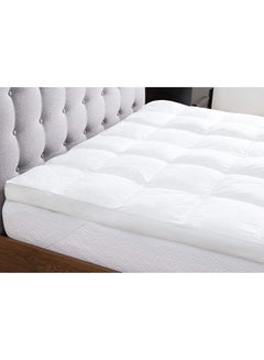 Generic Soft Mattress Topper Microfiber White 200x200x5cm  - Image 2