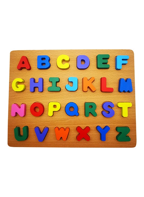Wooden Alphabet Puzzles 26 Letters Puzzles Educational Toys Baby Learning 30 x 23cm