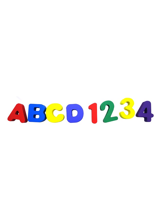 asmat Wooden Alphabet & Number Puzzle Boards For Educational Early Learning Toys 30 x 23cm - Image 2