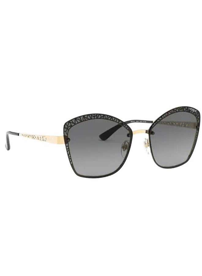 Vogue Women's square GOLD Sunglasses with grey gradient lenses 4141S-280/11 - Image 3