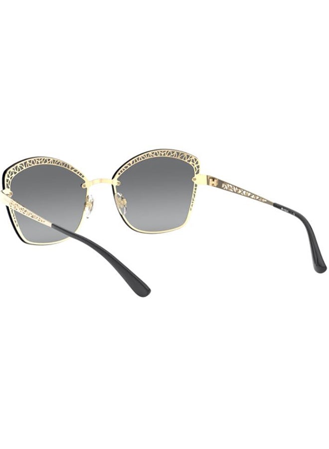 Vogue Women's square GOLD Sunglasses with grey gradient lenses 4141S-280/11 - Image 5