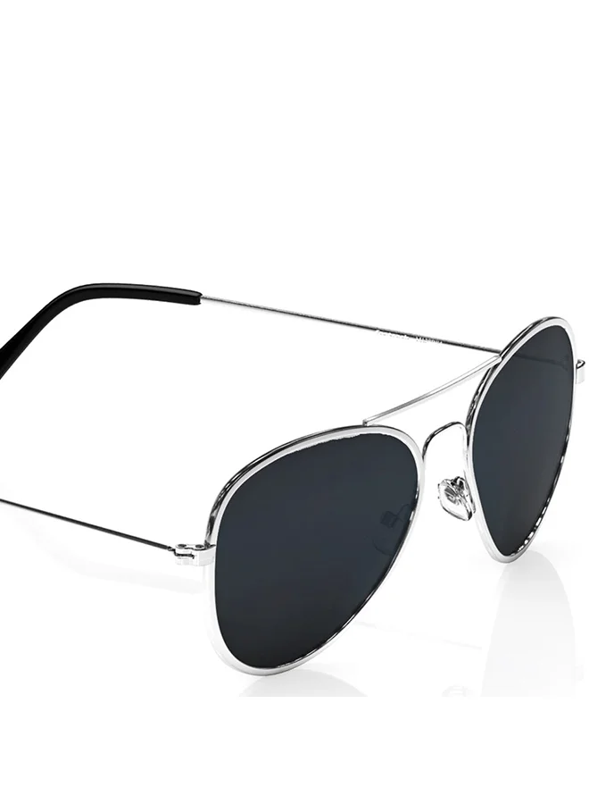 فاستراك نظارات شمسية فضية للرجال بتصميم الطيار