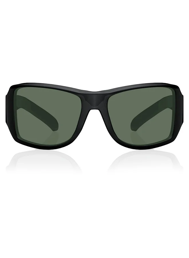 fastrack Black Wraparound Men Sunglasses (P294GR4P|63)