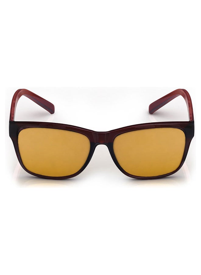 فاستراك نظارة شمسية ذات إطار مربع وعدسات حماية من الأشعة فوق البنفسجية، طراز P357BR6P للرجال - Image 1