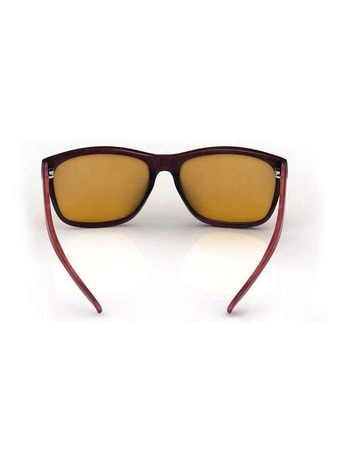 فاستراك نظارة شمسية ذات إطار مربع وعدسات حماية من الأشعة فوق البنفسجية، طراز P357BR6P للرجال - Image 4