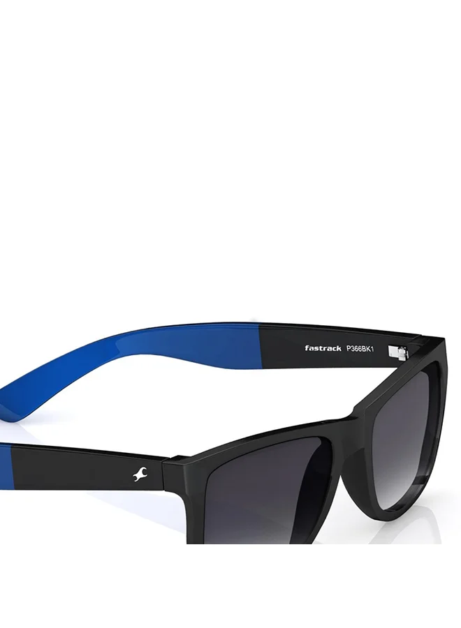 fastrack Black Wayfarer Men Sunglasses (P366BK1|55)