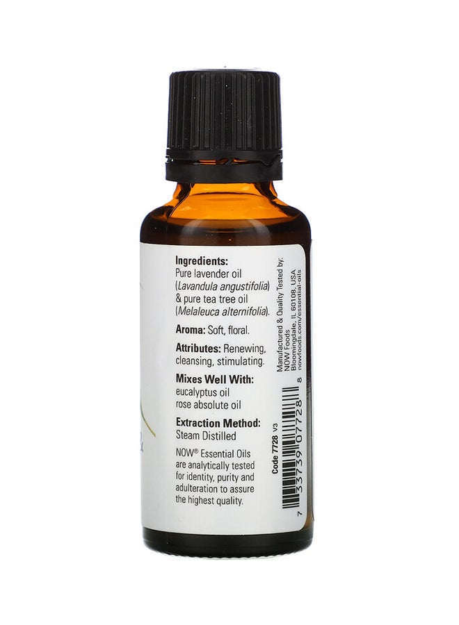 Now Foods Pack Of 2 Lavender And Tea Tree Blend Essential Oil 60ml - Image 2