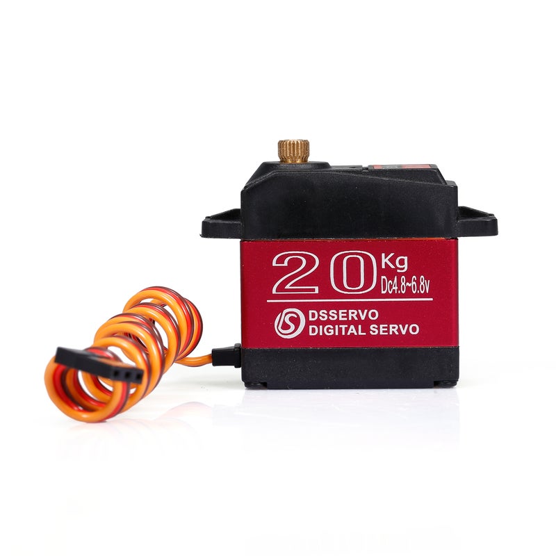 180° Gear Digital Steering Servo With Extended Cable For 1/10 1/8 RC Baja Car 10 x 5 x 5cm