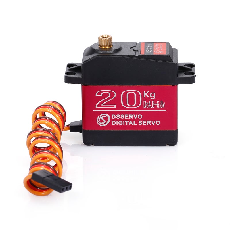 180° Gear Digital Steering Servo With Extended Cable For 1/10 1/8 RC Baja Car 10 x 5 x 5cm