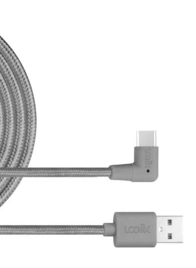 LOGIIX USB-A To Type-C Cable Grey  - Image 2