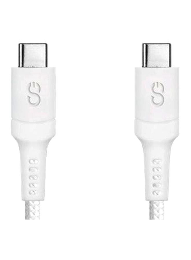 LOGIIX Piston USB-C To USB-C Cable White  - Image 2