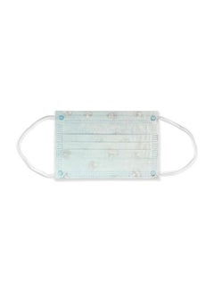 HYPHEN 10-Piece Printed Disposable Face Mask Multicolour 14.5cm  - Image 2