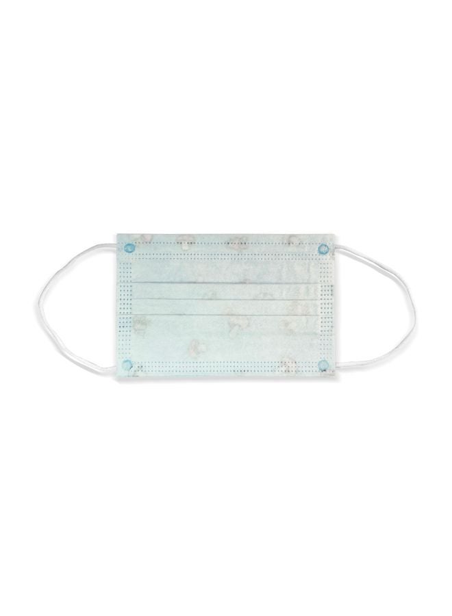 HYPHEN 10-Piece Printed Disposable Face Mask Multicolour 14.5cm  - Image 2