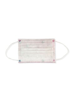 HYPHEN 10-Piece Printed Disposable Face Mask Multicolour 14.5cm  - Image 4