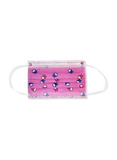 HYPHEN 10-Piece Printed Disposable Face Mask Multicolour 14.5cm  - Image 5