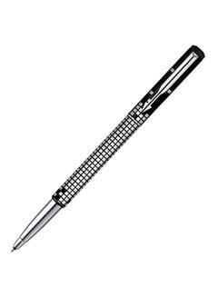 PARKER 2-Piece Vector Roller Ball Pen With Key Chain Black/White  - Image 2