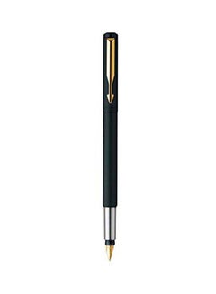 PARKER 7-Piece Vector Matte Fountain Pen And Quink Ink Cartridge Set Black/Blue  - Image 2