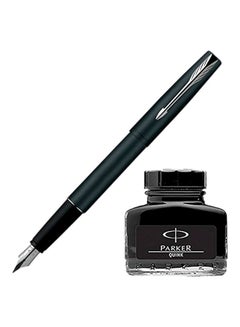 PARKER Frontier CT Fountain Pen With Ink Bottle Black  - Image 1