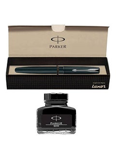PARKER Frontier CT Fountain Pen With Ink Bottle Black  - Image 2
