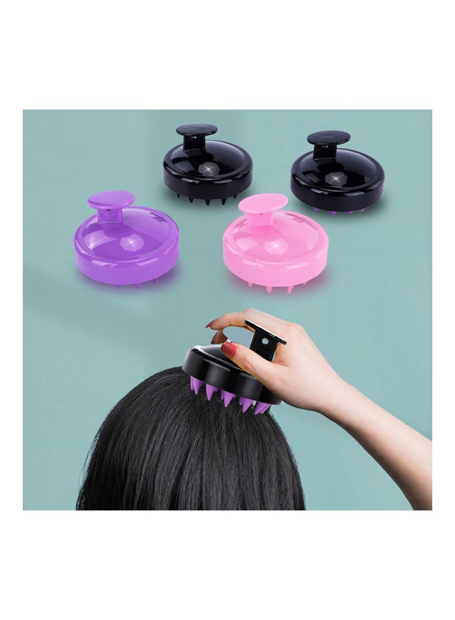 Scalp Massager Hair Shampoo Brush Purple/Black - Image 5