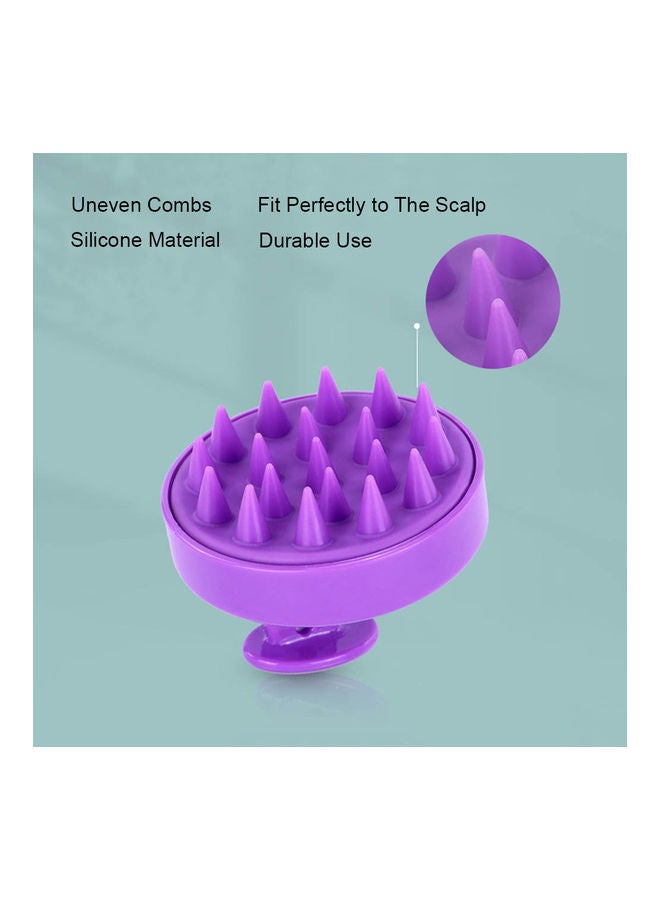 Scalp Massager Hair Shampoo Brush Purple/Black - Image 4