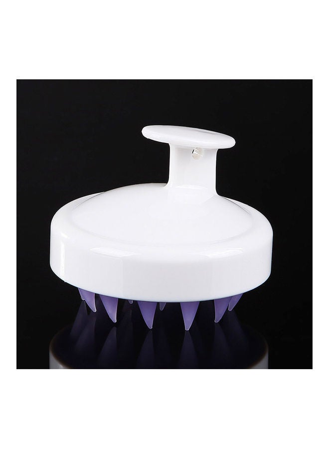 فرشاة شامبو لتدليك الرأس مصنوعة من السيليكون أبيض - Image 2