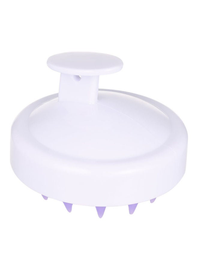 فرشاة شامبو لتدليك الرأس مصنوعة من السيليكون أبيض - Image 3