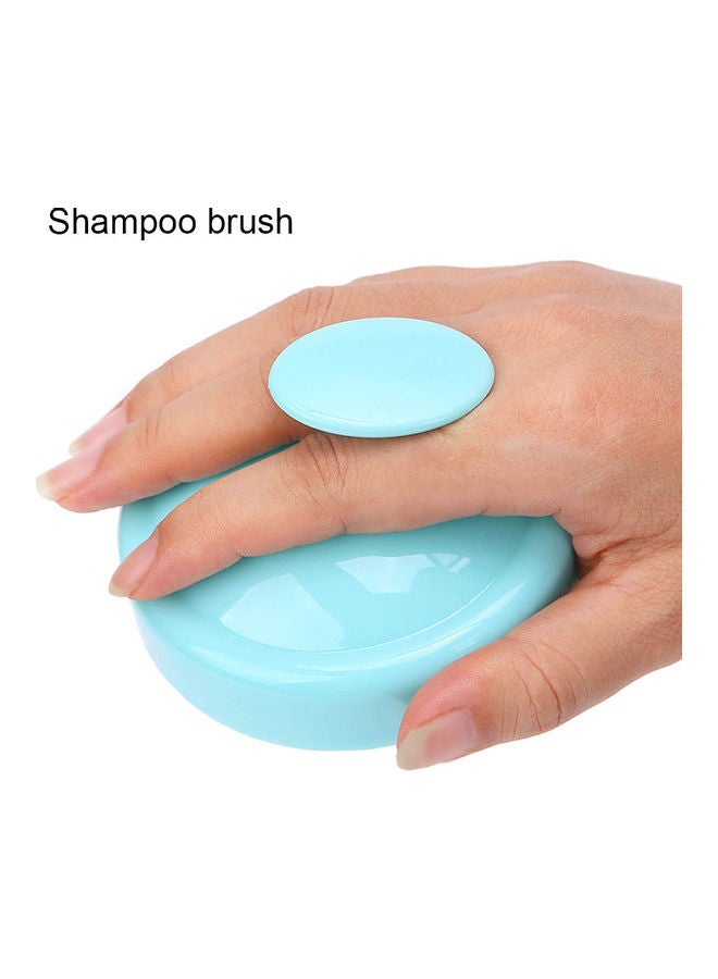فرشاة شامبو لتدليك الرأس مصنوعة من السيليكون أبيض - Image 4