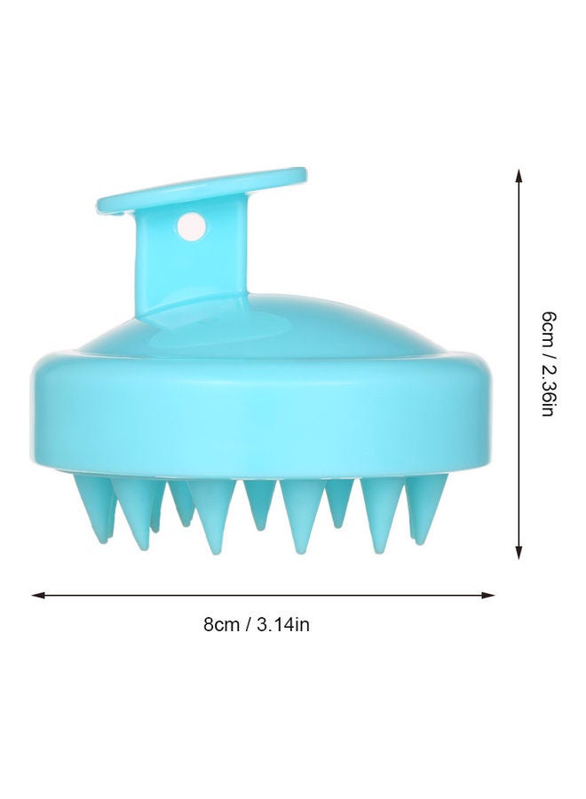 Silicone Head Massager Shampoo Brush Blue - Image 4