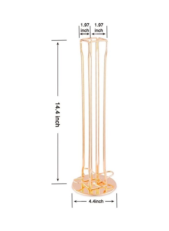 40-Piece Nespresso Coffee Capsule Holder Gold 36.5x11x5x5cm