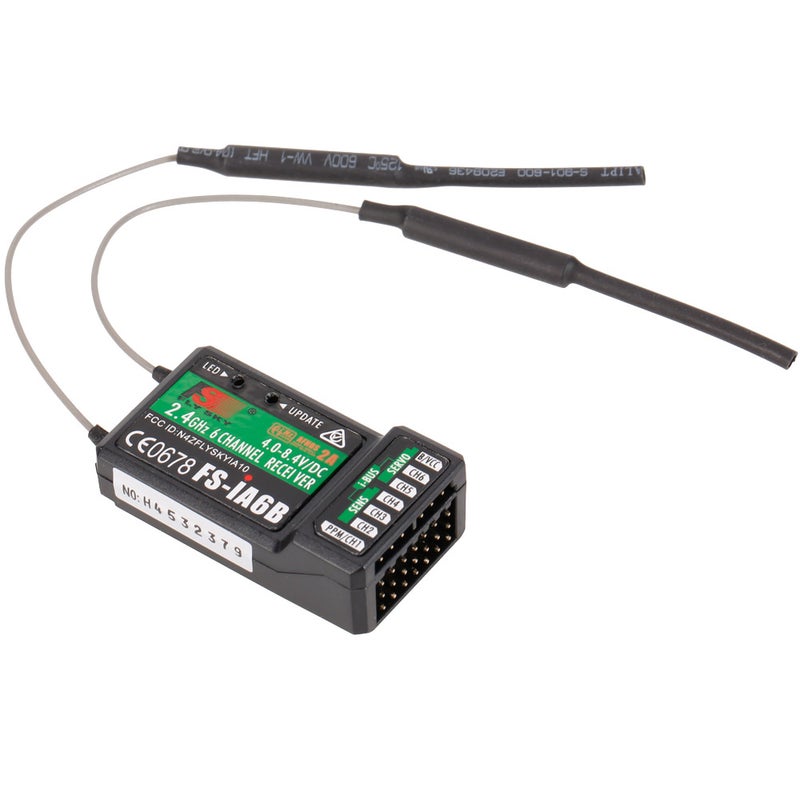 FS-i6X 2.4GHz 10CH AFHDS 2A RC Transmitter With FS-iA6B Receiver For Drone Airplane Helicopter 23.2cm