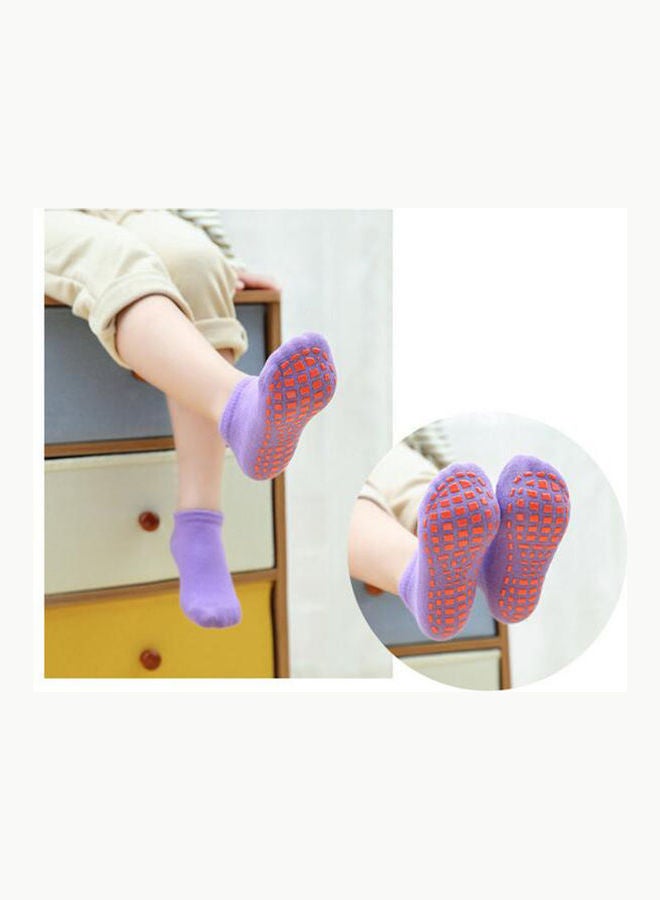 Solid Color Kids Girl Boy Anti Slip Breathable Elastic Sports Ankle Floor Socks Red - v1603976315/N41579485V_6