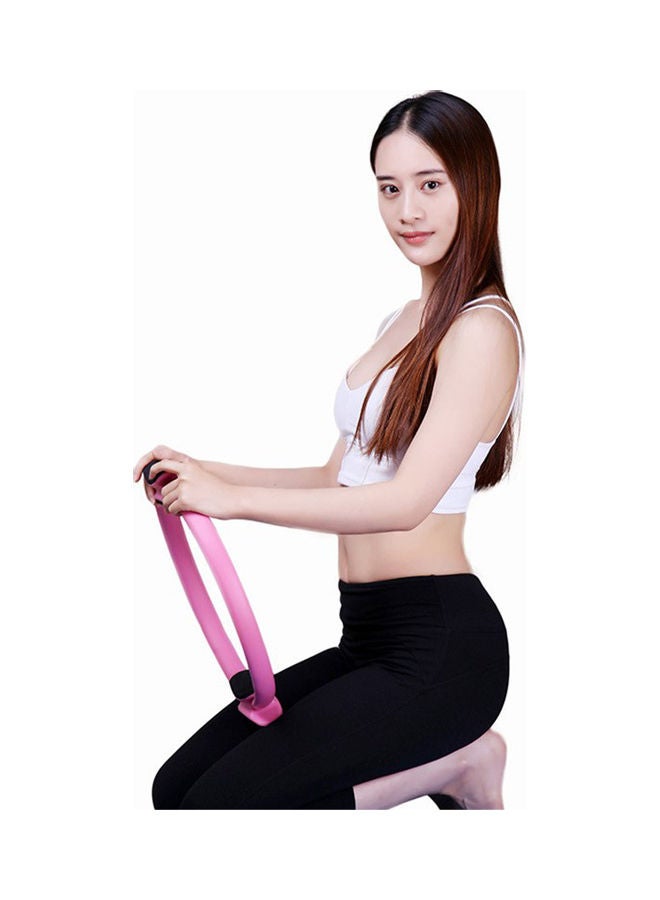 Generic Fitness Ring Workout Yoga Ring Circle Pilates for Woman Fitness Circle Thigh Exercise Pilates Circle Ring Fitness Equipment for Home or Studio Grey 0.3kg  - Image 2