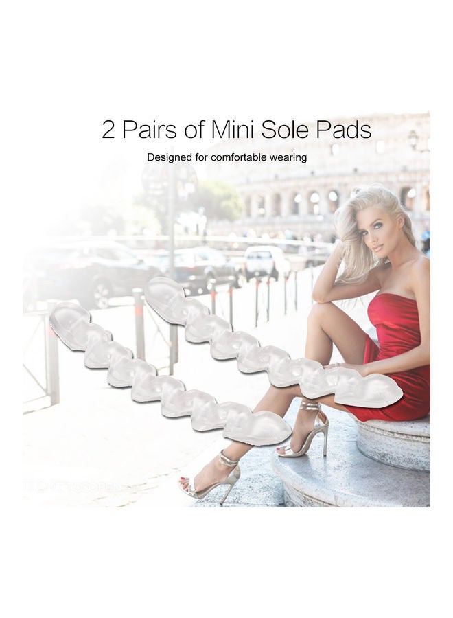Generic - Silicone Sole Pads Cushion Shoe Inserts for Loose Shoes Gel 3D Anti Slip Insoles Foot Pads Protectors for High Heel Women Transparent - Image 1