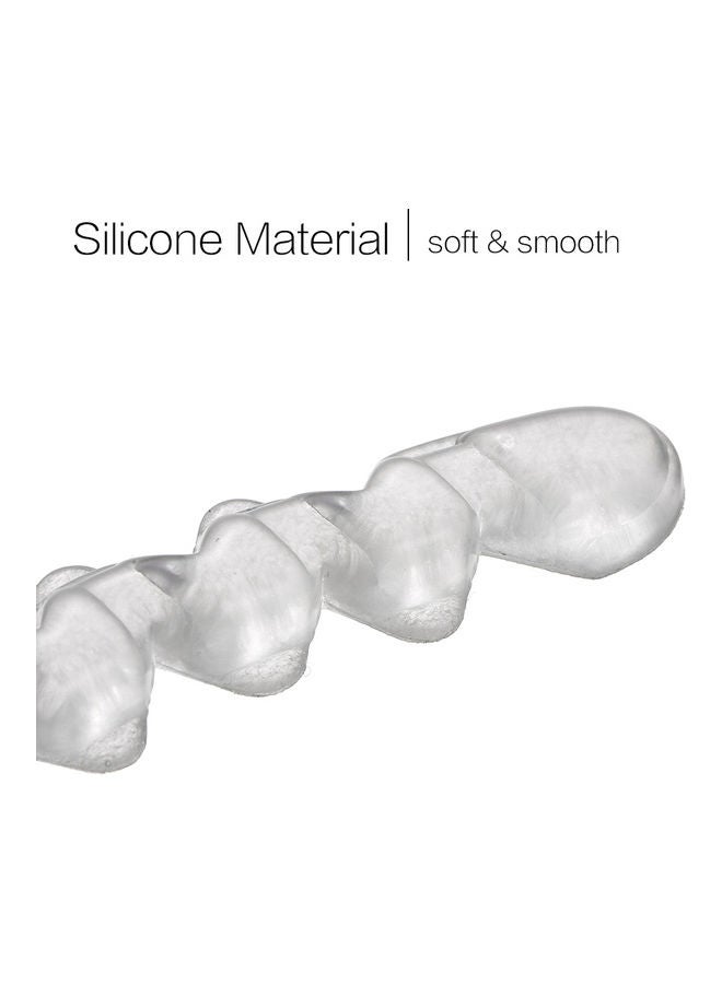 Generic - Silicone Sole Pads Cushion Shoe Inserts for Loose Shoes Gel 3D Anti Slip Insoles Foot Pads Protectors for High Heel Women Transparent - Image 1