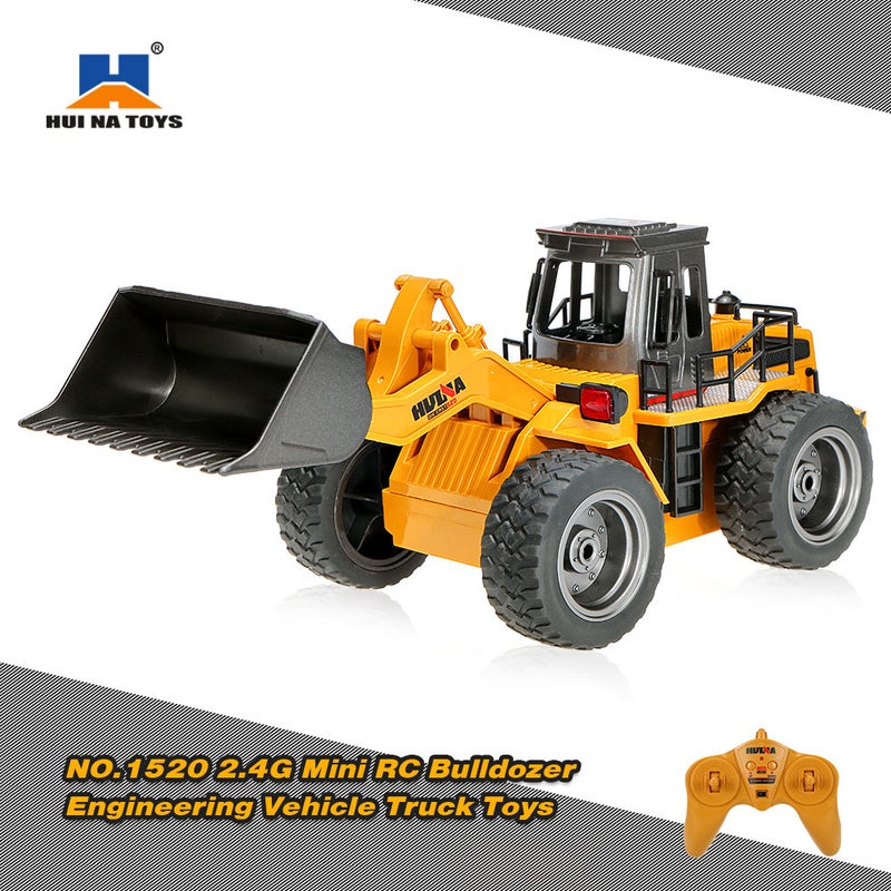 Hui Na Toys NO.1520 2.4G 6CH Mini RC Bulldozer Engineering Vehicle Truck Toys 41cm - Image 1