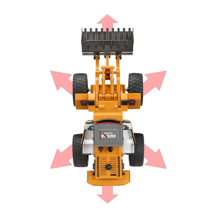 Hui Na Toys NO.1520 2.4G 6CH Mini RC Bulldozer Engineering Vehicle Truck Toys 41cm - Image 2